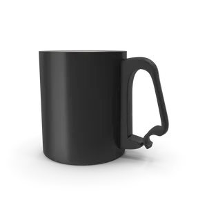 Black Aluminium Cup
